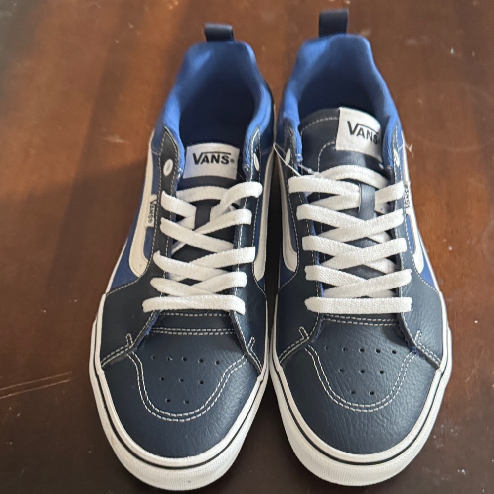 Vans Dark Blue and White Casual Sneakers